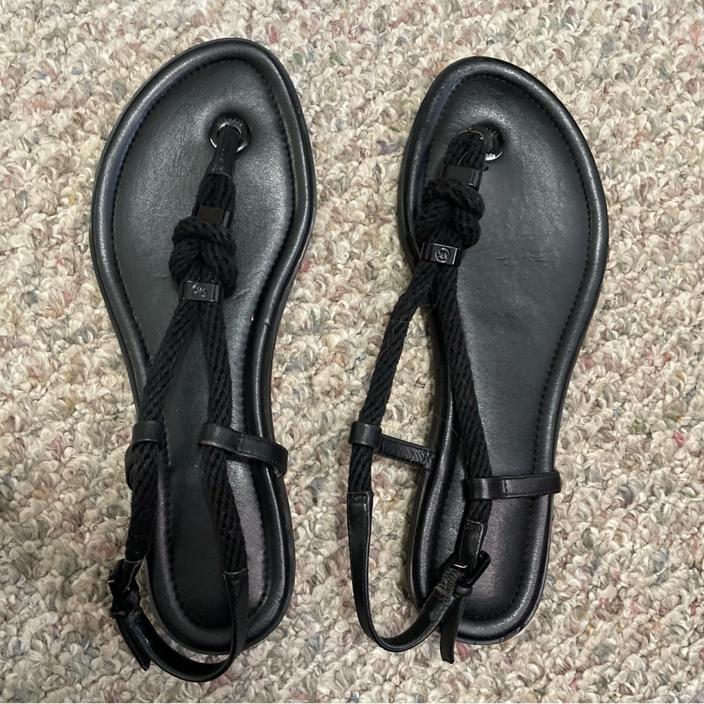 Michael Kors rope black sandals women’s size 10 brand new